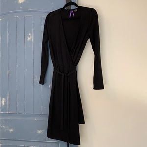 Seraphine Black Maternity Wrap Dress